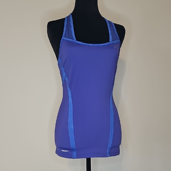 2XU Purple Tank Top with Blue Trim - Picture 1 of 8